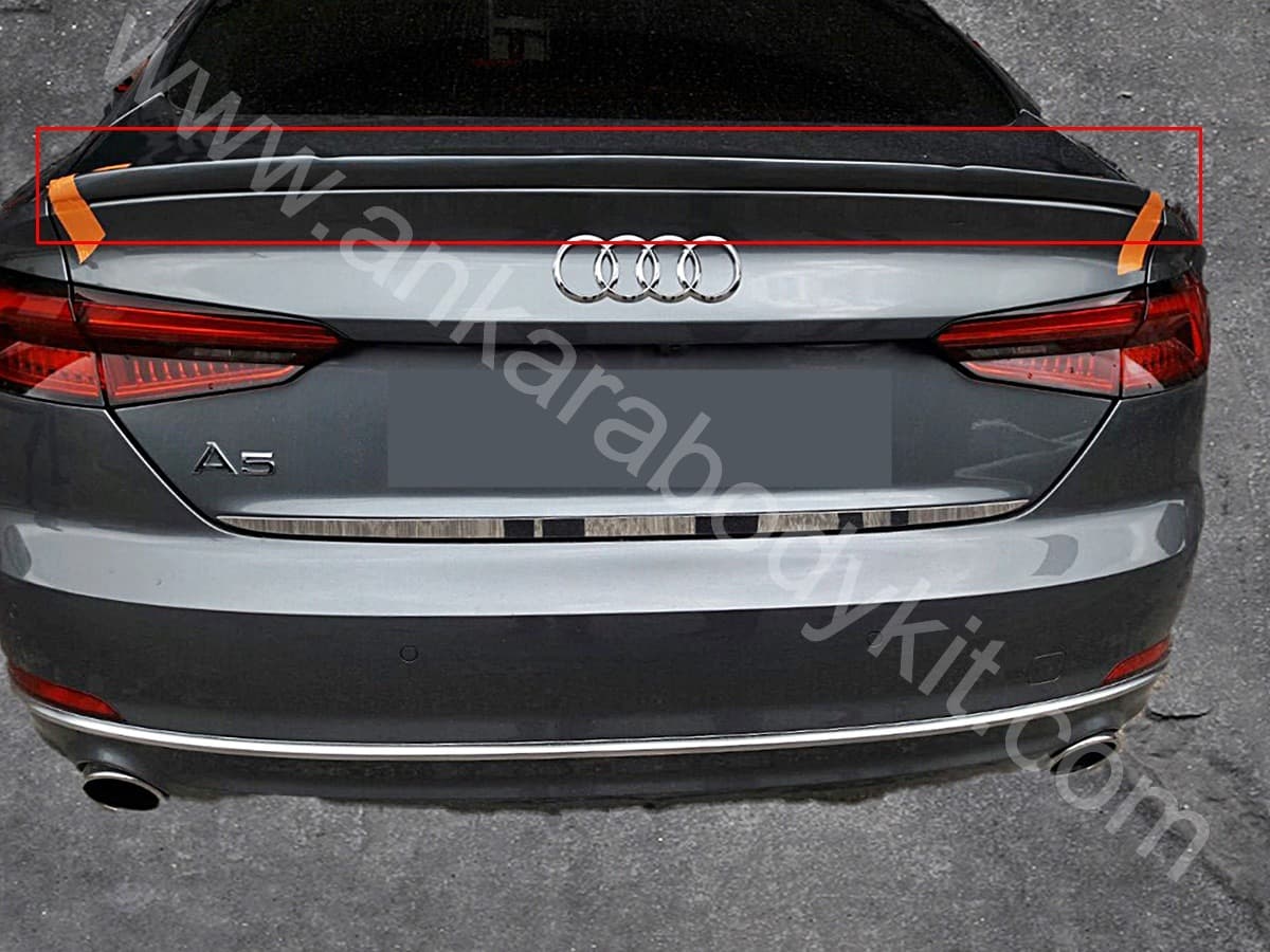 AUDİ A5 8W B9 SPOİLER - FİBERGLASS - BOYASIZ 2017- 2023