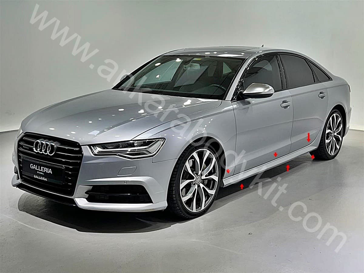 AUDİ A6 C6 TO C7 DÖNÜŞÜM MARŞPİYEL TAKIMI - 2012 TO - 2018 - BOYASIZ - FİBERGLASS