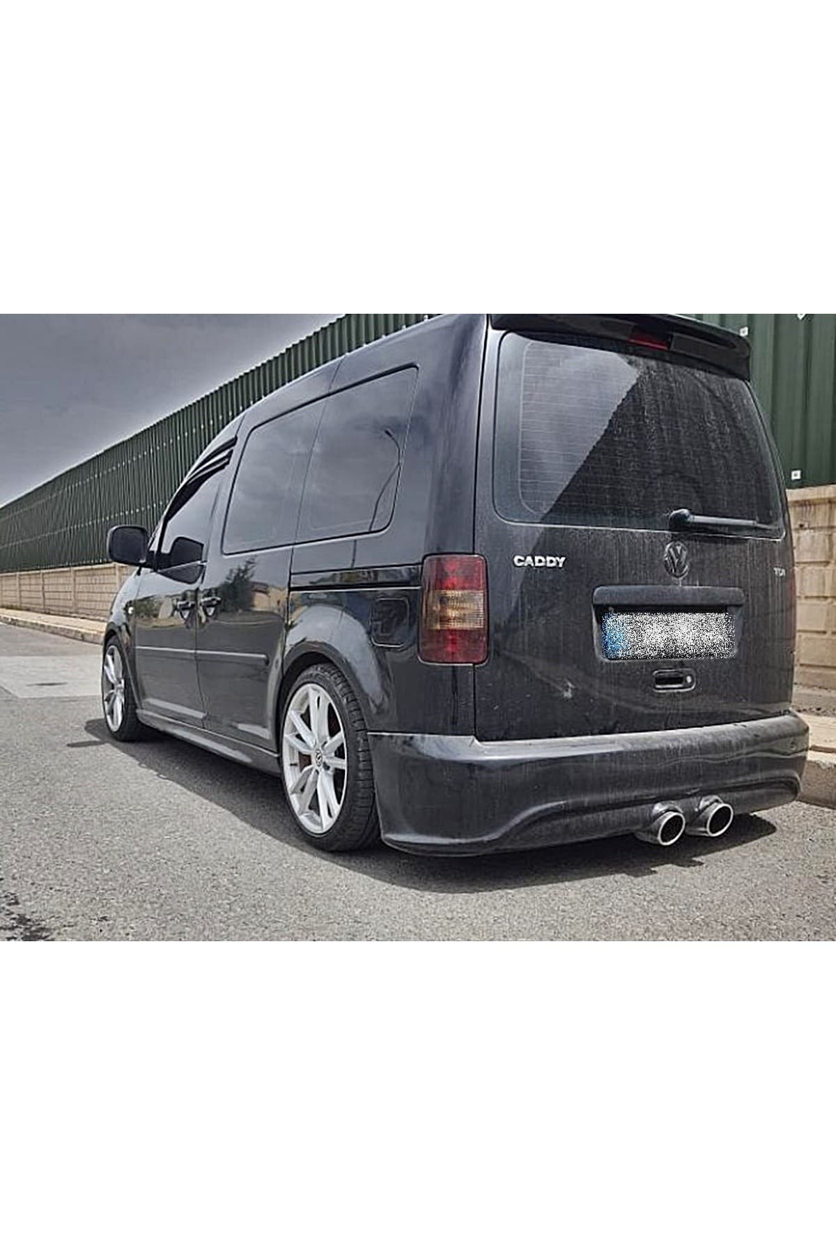 VW CADDY R32 ARKA TAMPON EKİ - 2004 - 2014 BOYASIZ FİBERGLASS