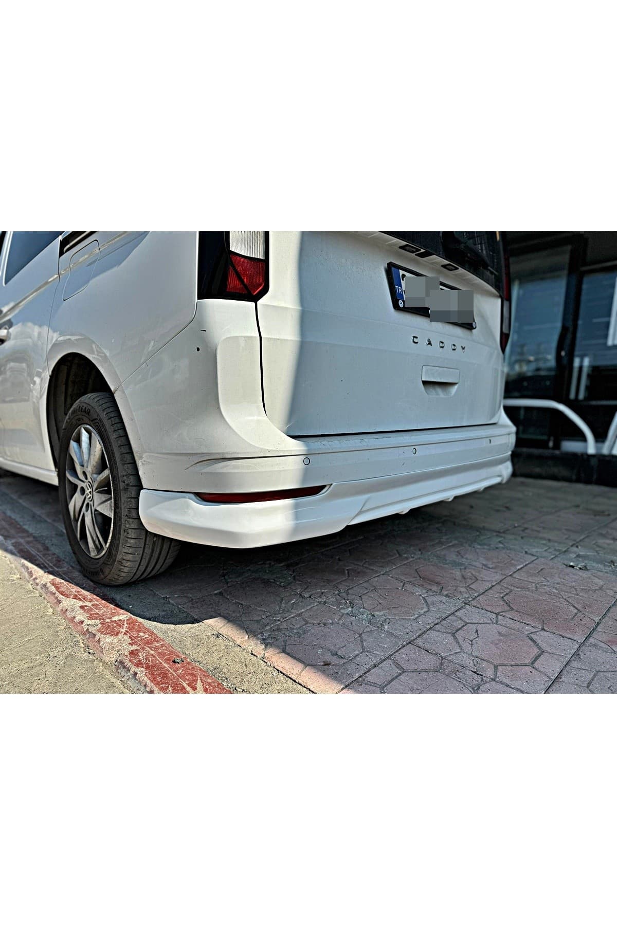 VW YENİ CADDY ARKA TAMPON EKİ - 2020 - 2025 BOYASIZ FİBERGLASS